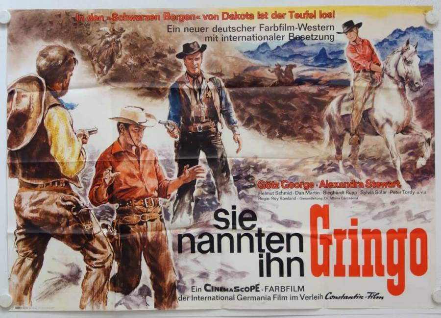 Sie nannten ihn Gringo originales deutsches A0-Filmplakat